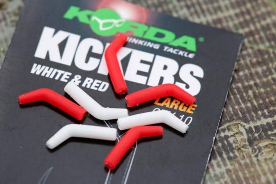KORDA Red / White Kickers Medium (Rigs)