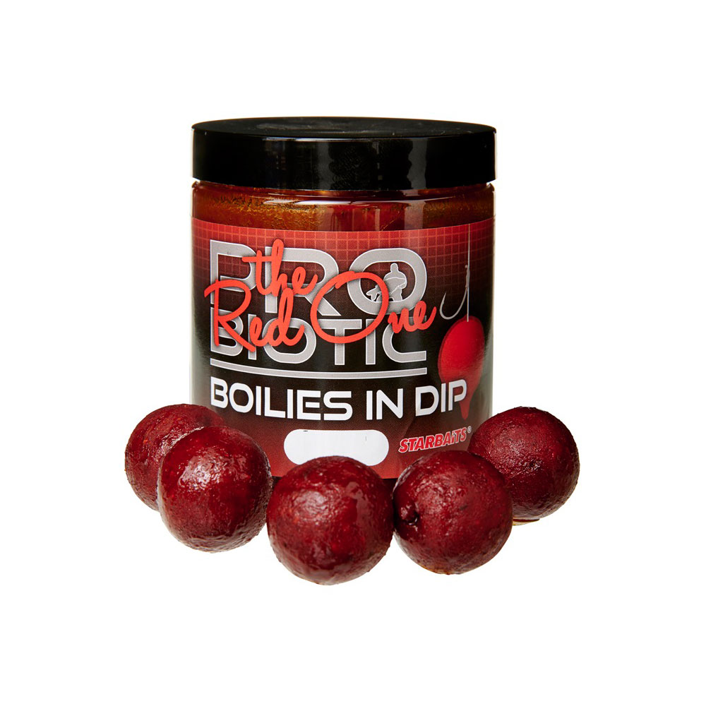STARBAITS Boilies In Dip Pro Red One 150g